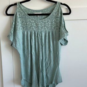 Lucky brand cut out short sleeve top